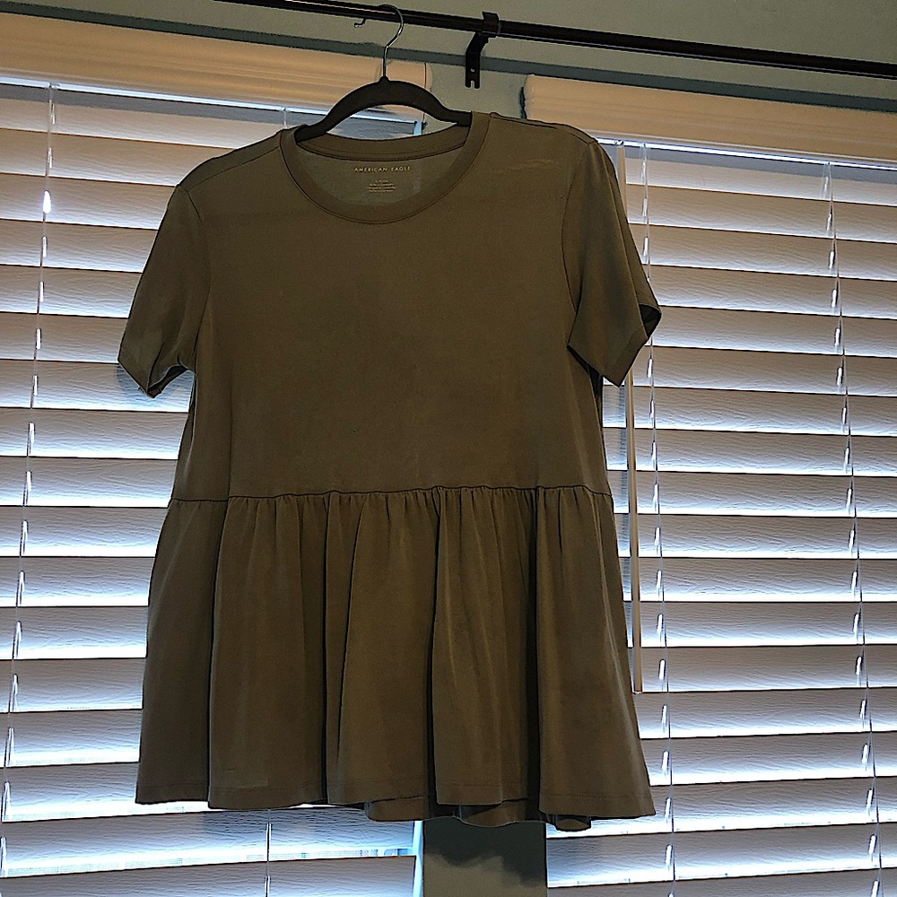 American Eagle Peplum Top